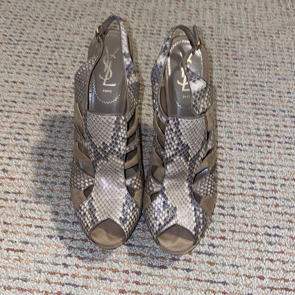 YSL Snakeskin and Suede booties size 40 - Picture 2 of 15